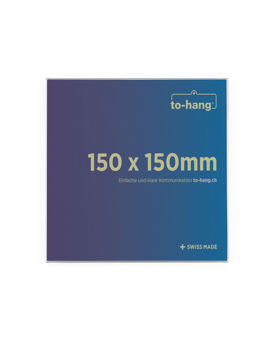 Raumbeschriftung Info-Rahmen fix  150x150mm