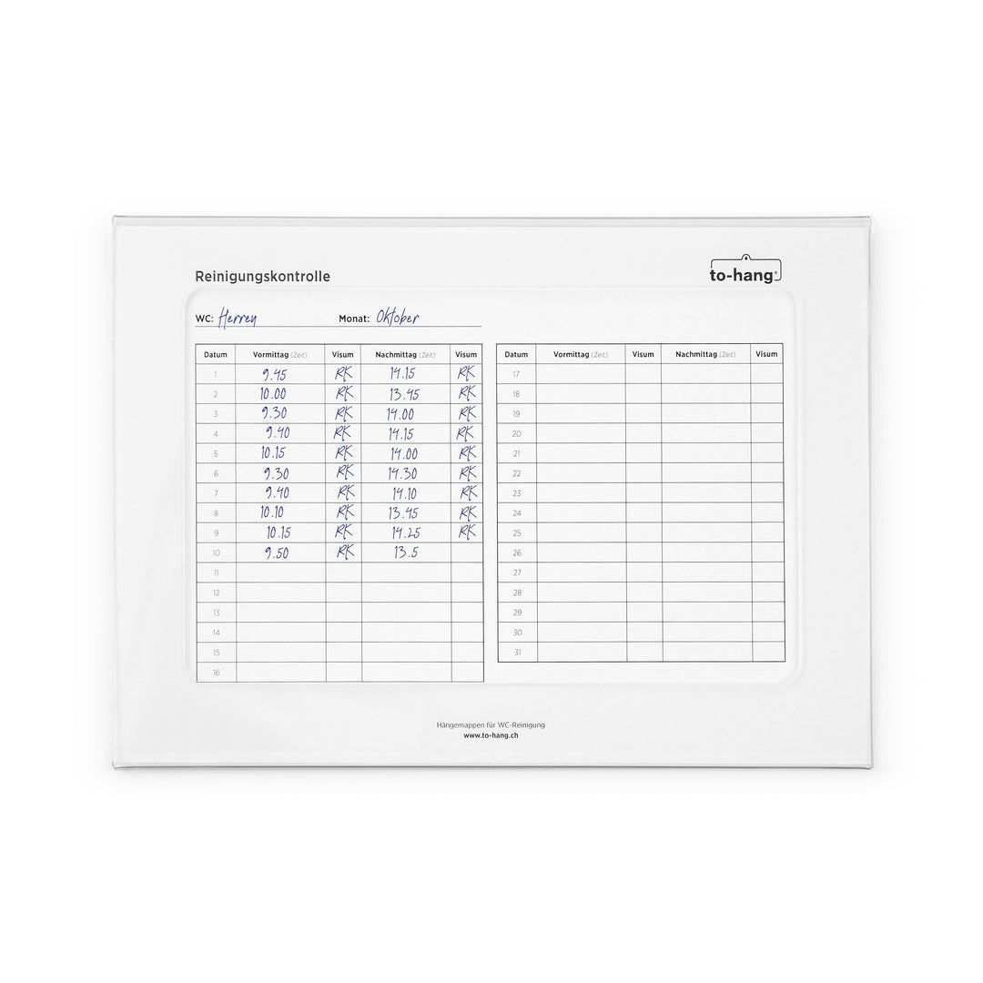 Hygiene Info-Rahmen fix  DIN A5, quer mit Schreiböffnung