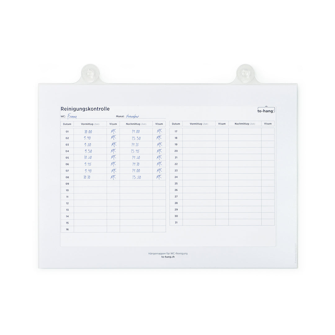 Hygiene Info-Rahmen DIN A4, quer mit Schreiböffnung