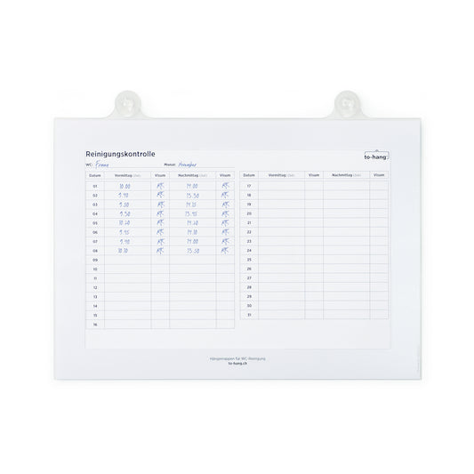 Hygiene Info-Rahmen DIN A4, quer mit Schreiböffnung